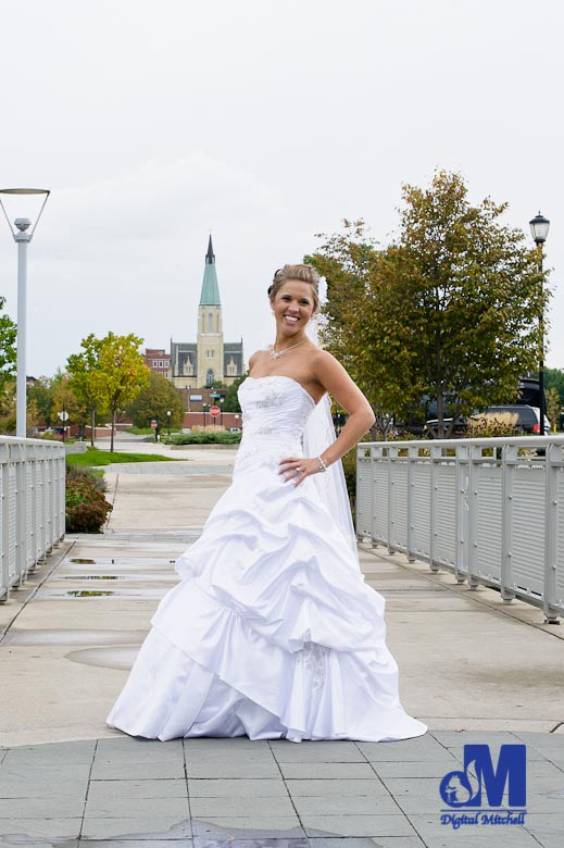 photographing The bride and her church