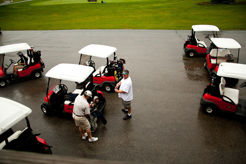 Photographing the wedding golf outting